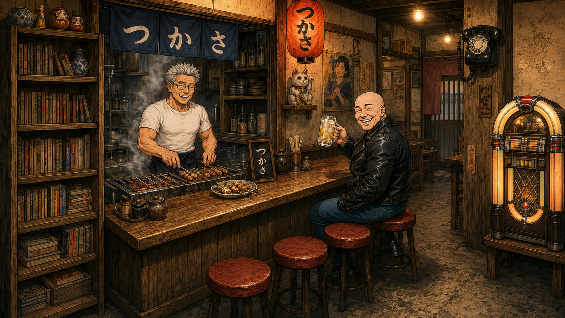 居酒屋つかさの店内